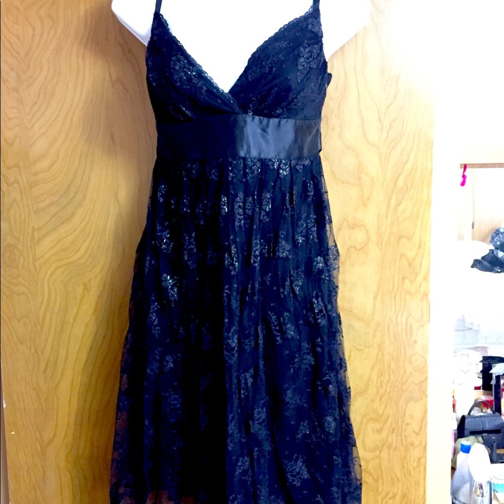 Black lace dress